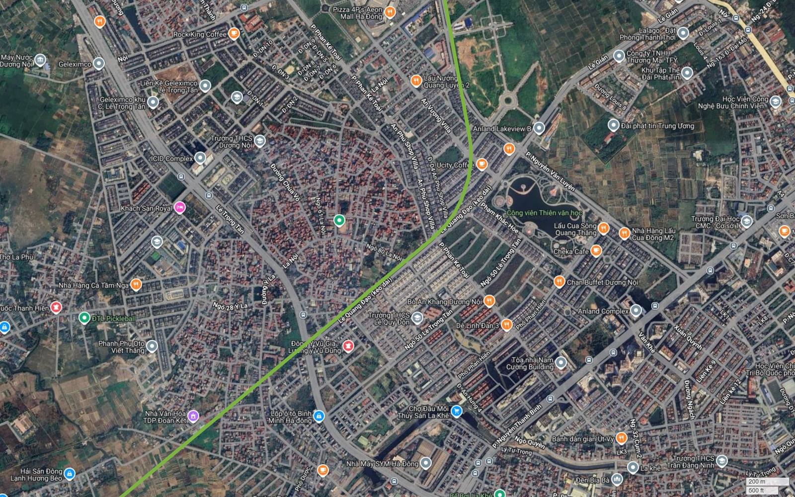 Đoạn Dương Nội trên tuyến metro số 11 Hà Nội với mật độ dự án cao nhưng chưa xác định vị trí ga